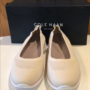 Cole Haan beige knitted shoes